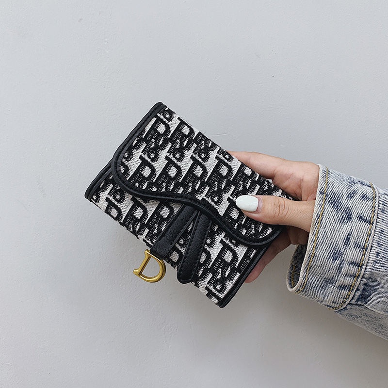 Sera Dompet Kecil Wanita 2023 Baru Ins Desain Ceruk Fashion Kecil Ultra Tipis Dompet Koin Wanita Dompet Panjang