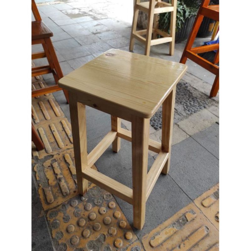 KURSI CAFE,KURSI KAYU,KURSI KONTER KURSI TINGGI T60CM