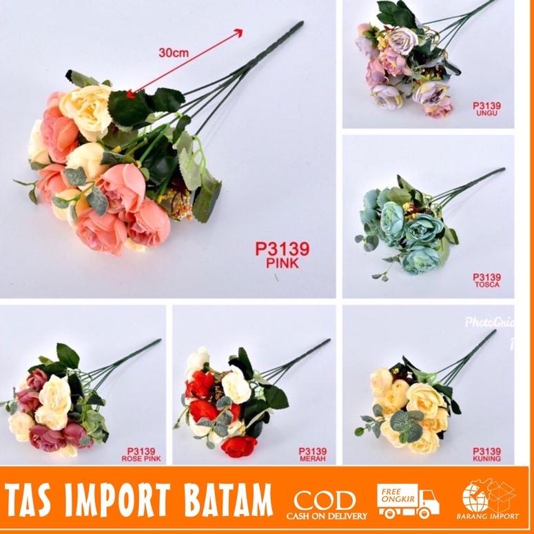 >XG34448< TIB COD P3139 ( 1 KG BISA 28 PCS )BUNGA BUKET / BUNGA DEKORASI /TANAMAN ARTIFISIASL