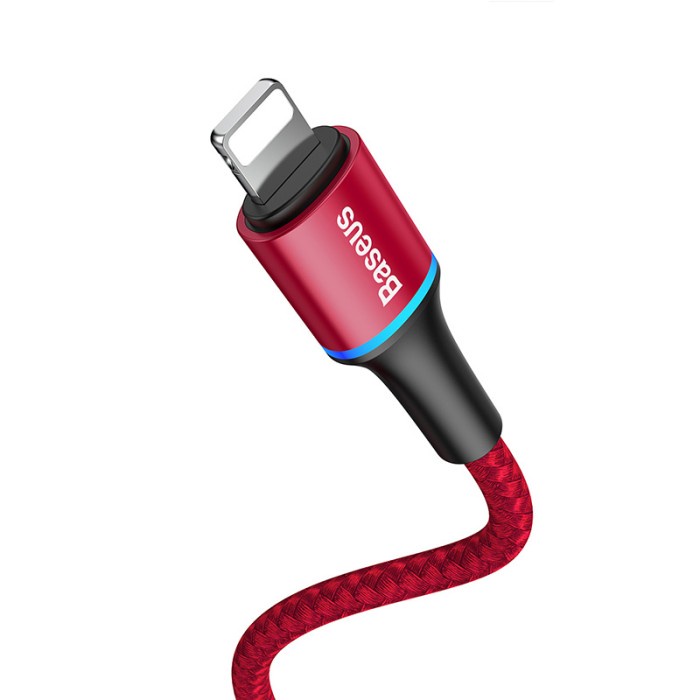 Murah BASEUS Halo Data Cable Type-C to iP PD 20W 1m - CATLGH - Merah