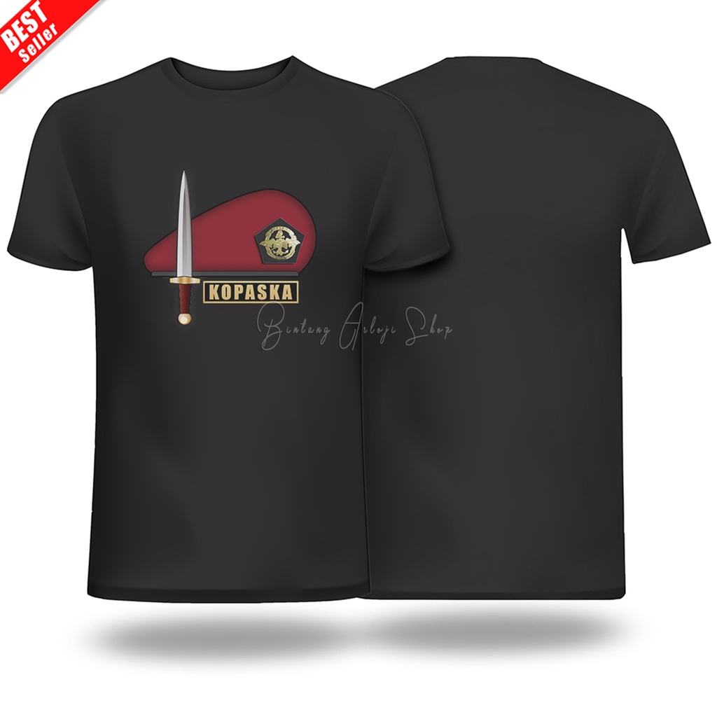 (Excusive) Kaos Custom KOPASKA TNI - AL Light Gold