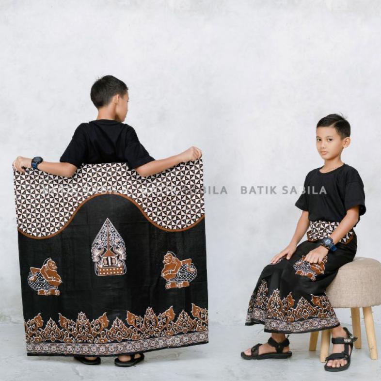 New Sarung Anak Motif Wayang / Sarung Batik Halus / Sarung Anak SD atau SMP / Sarung Anak Laki laki 