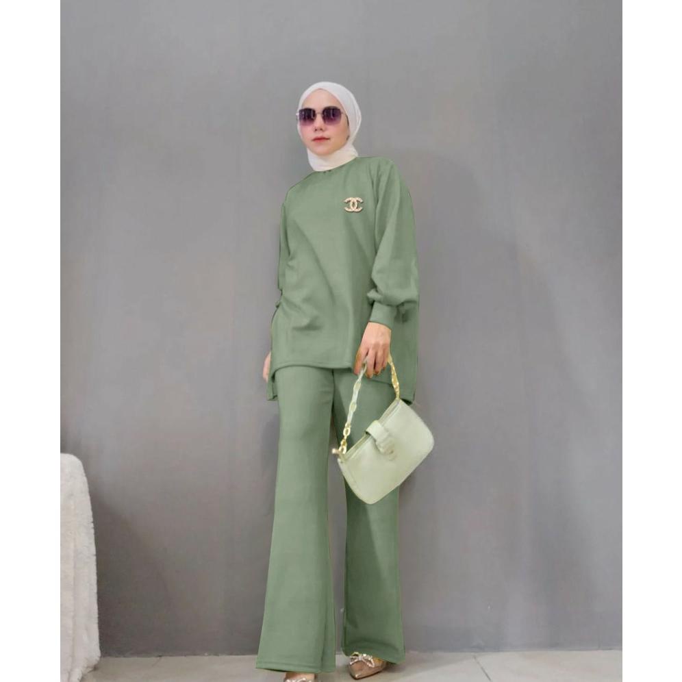 Diskon Habis Setelan Rona Jumbo Rajut / Setelan Rajut Wanita / Setelan Rajut Dewasa Wanita / Setelan