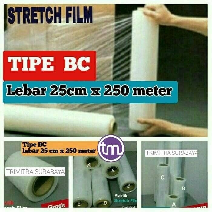 

SALE Plastik Stretch Film Wrap / Plastik Wrapping Segel Shrink 25cm x 250m