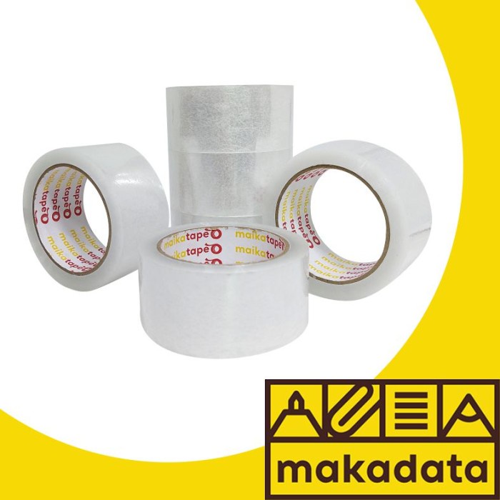 

HARGA DISKON OPP TAPE PLAKBAN LAKBAN BENING MAIKATAPE 48MM (6 ROLL) MURAH
