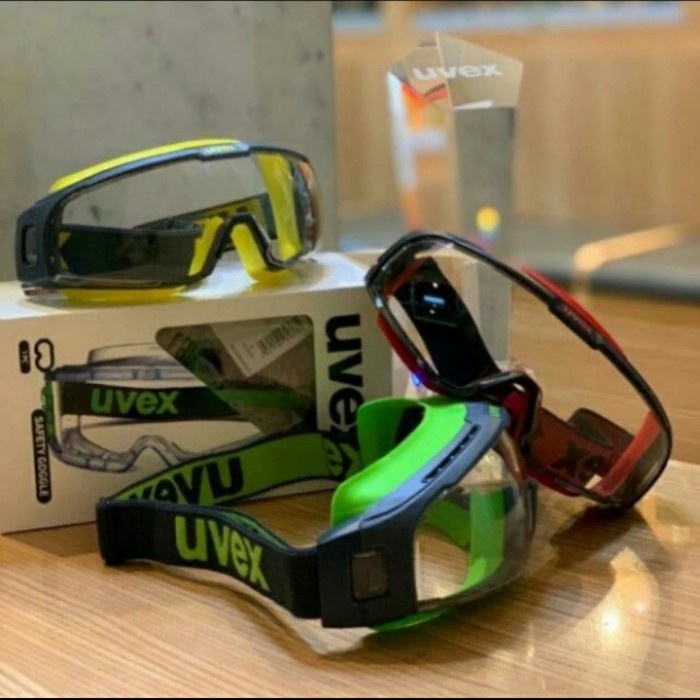 UVEX - Kacamata Google - Goggle - Kacamata Uvex Anti Fog Safety Cleer - Hijau