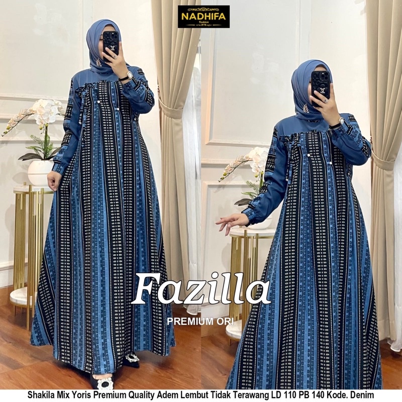 Fazila dress / gamis lebaran BY NADHIFA
