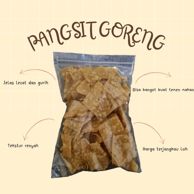 

Pangsit Goreng Snack Renyah Keripik Bawang Kribaw