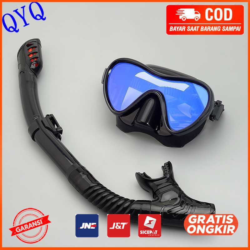Kacamata Selam Scuba Diving Mask Snorkeling Goggles with Snorkel 308