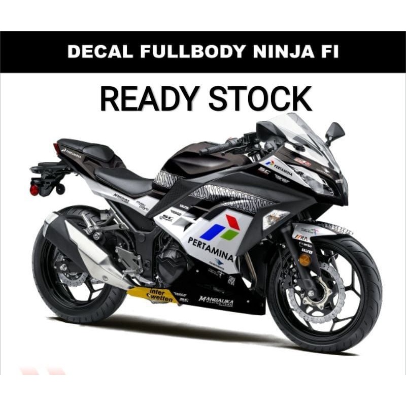 decal ninja 250 fi striping ninja 250 full body motif mandalika pertamina sticker ninja fi old
