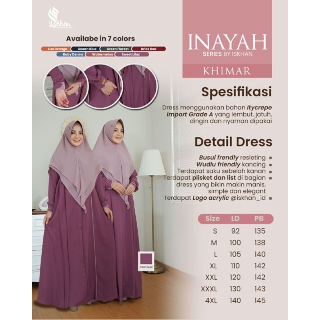 Gamis inayah by iskhan ori