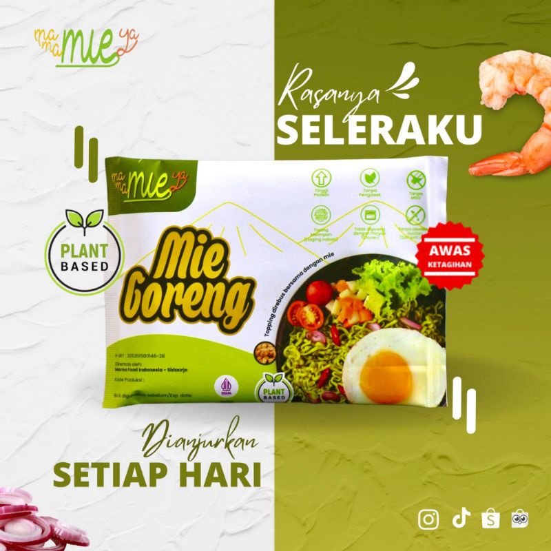 

mamaMIEya Mie Sehat dari sayur dengan rasa Mie Goreng