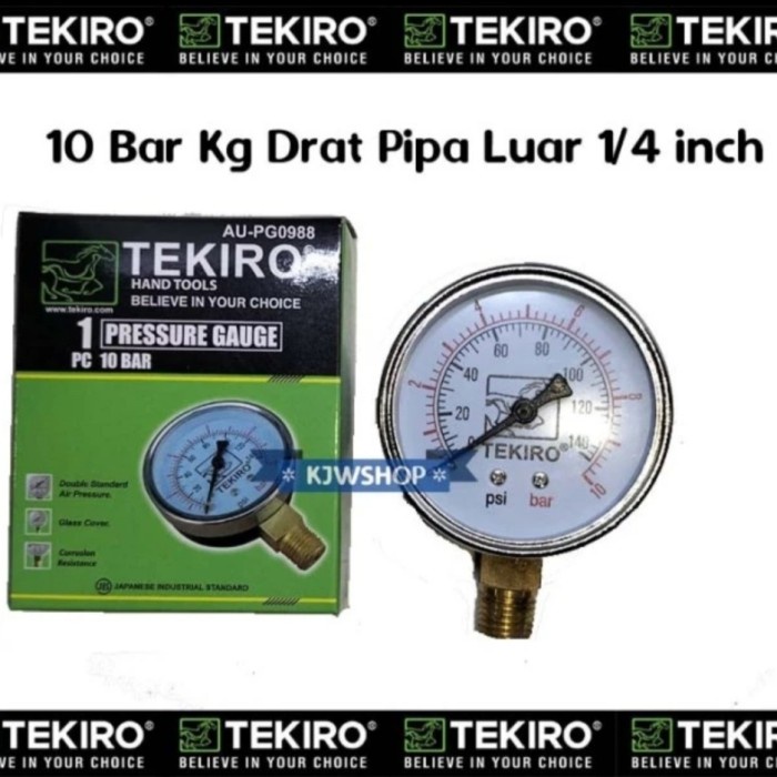 Manometer / Pressure Gauge 10 Bar murah
