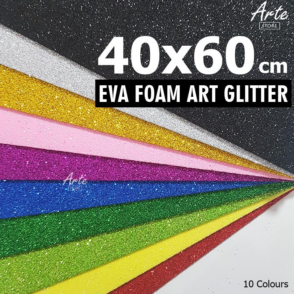 Terbaru 3.3 EVA Foam - Spon Ati - Foam Art Glitter 40x60 cm