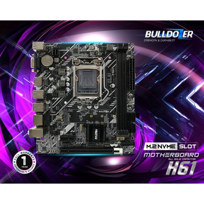 Terlaris Mainboard Bulldozer H61B-Lz Socket 1155 Ddr3