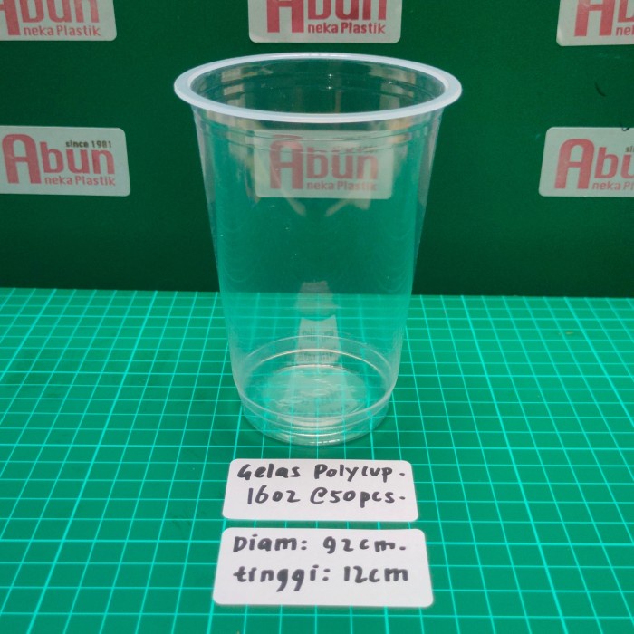 Terlaris Gelas Pp Polycup 16Oz Isi 50Pcs