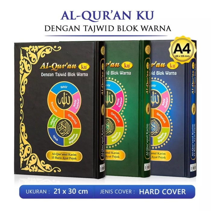 Alquran Ku A4, Tajwid Blok Warna Al Quran Ku Alquranku Al Quranku