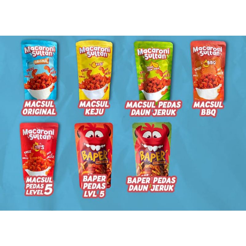 

makaroni sultan berbagai varian rasa