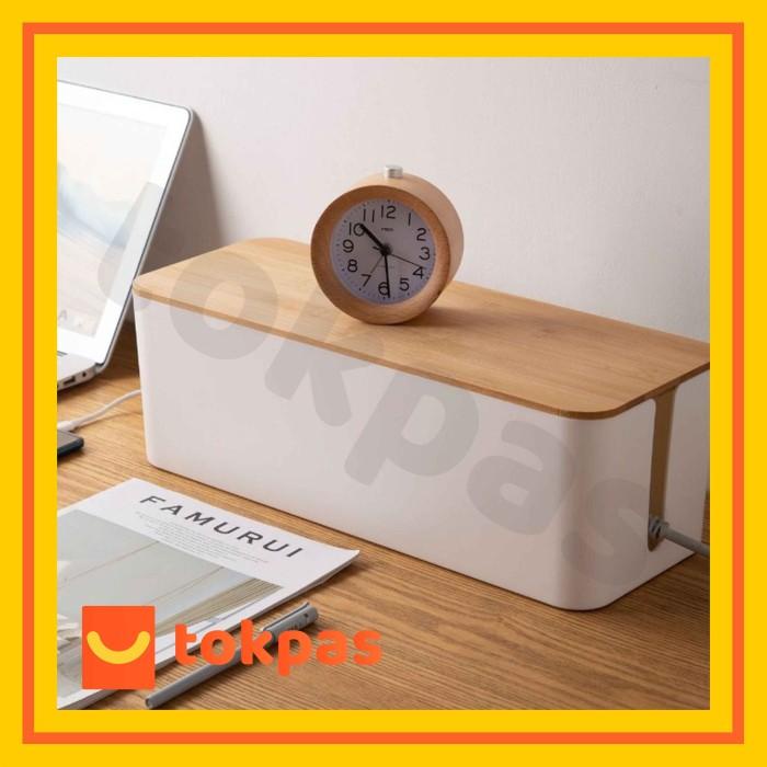 

Terlaris Klip Kotak Organizer Kabel Pengaman Stop Kontak / Cable Wire Management Sto