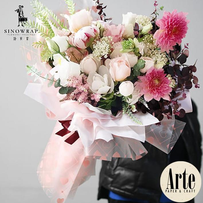 

Limited 20 Lembar Cellophane Semi Translucent Heart Kertas Buket Korea Bunga Flower Wrapping Paper Kado Arte Grosir Jakarta P.Axfs