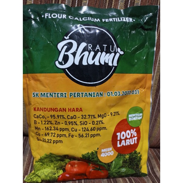Kalsium bhumi ratu 4000mesh larut 100% 1kg