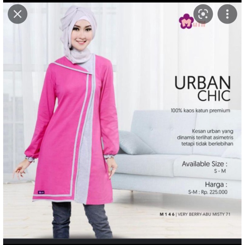 Atasan tunik mutif