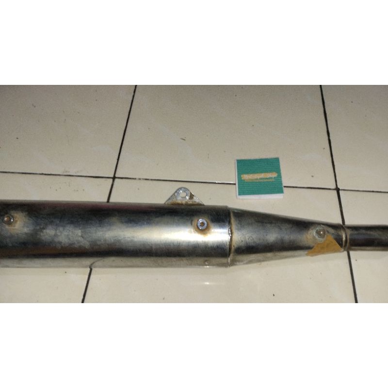 Knalpot kharisma 125 Kirana 125 standar ori leheran udah ganti namun tetap masuk dan pas