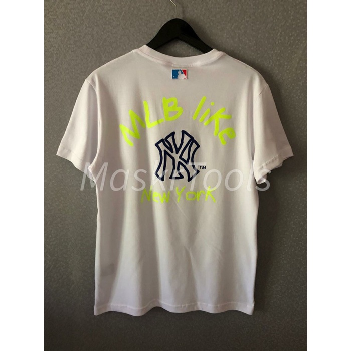 TSHIRT YANKEES MLB LIKE WHITE PREMIUM KAOS PRIA WANITA BRANDED MURAH