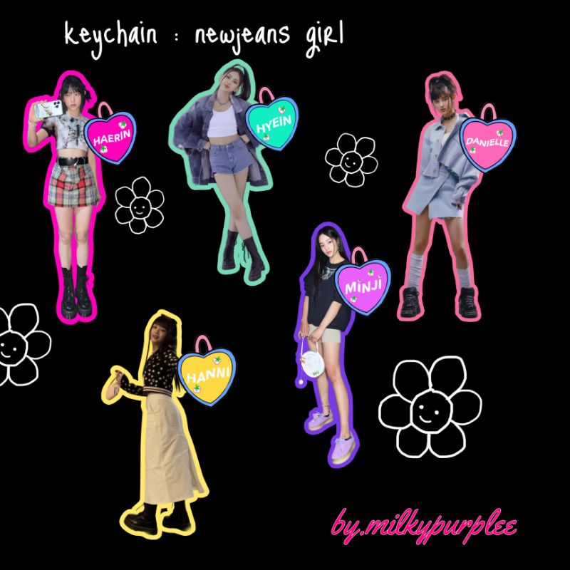 KEYCHAIN NEWJEANS: NJ GIRLS CLUB EDITION