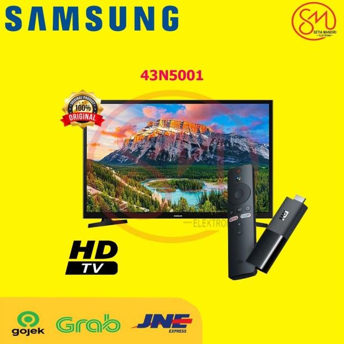 SAMSUNG 43N5001 LED TV 43 Inch Full HD Free Smart Android MI TV Stick bah01
