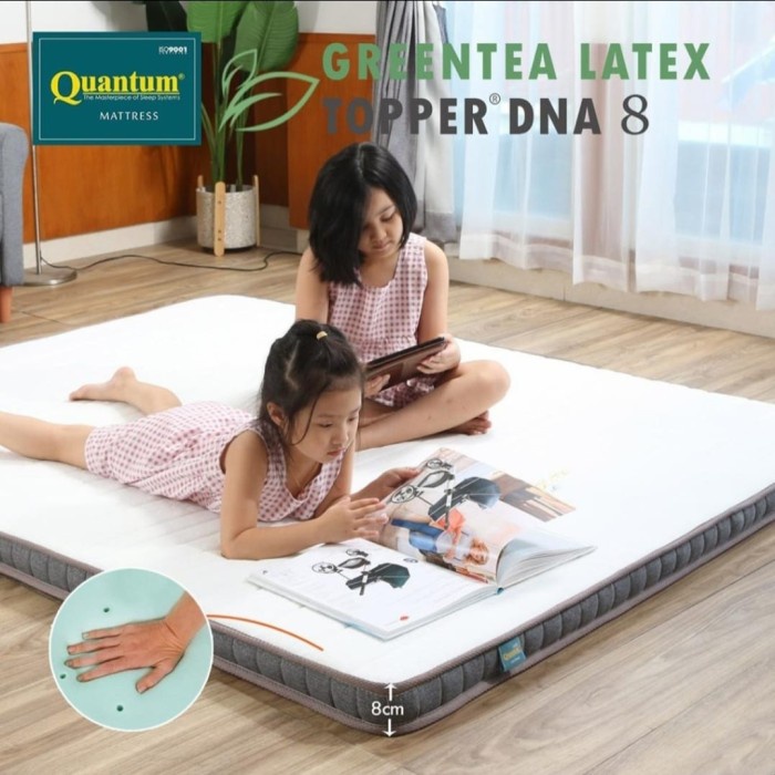 Terlaris Quantum Topper Green Tea Latex Dna 8Cm - 180X200