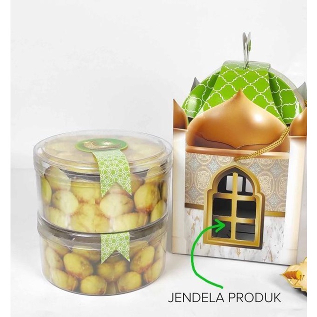 

Box Lebaran / Hampers Toples / Dus Kue Kering Idul Fitri Masjid Mekkah 019