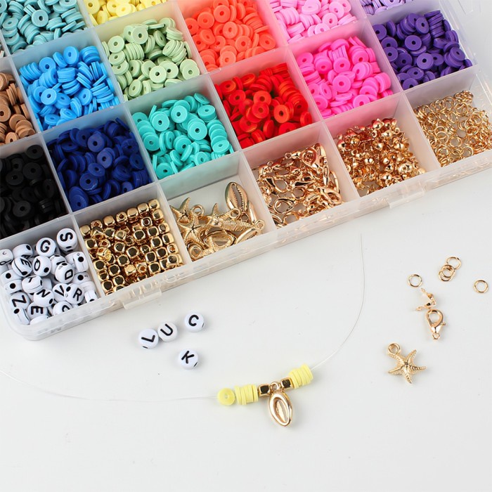 Girls Jewelry Making Kit Beads for Charm Bracelet Necklaces DIY