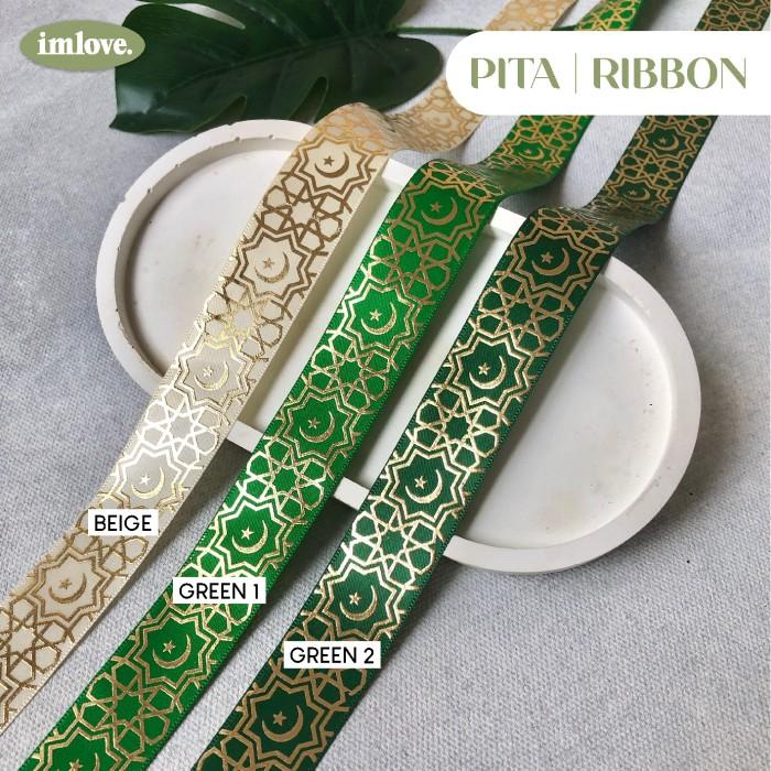 

Pita Idul Fitri Emboss Emas Satin Gift Decoration R-Em3 061