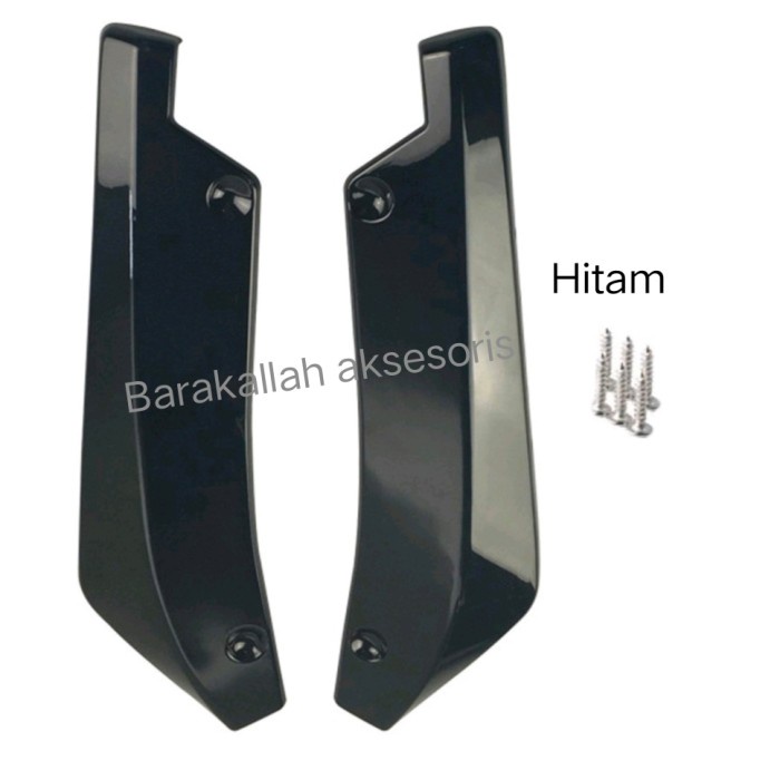 Winglet Belakang Mobil Universal Winglet Carbon Hitam