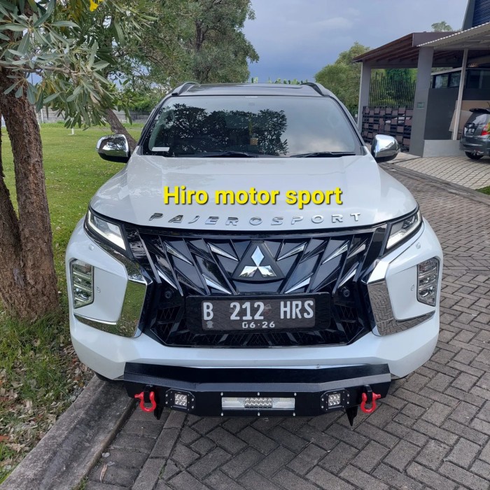 tanduk bumper all new pajero sport facelife model overland minimalis