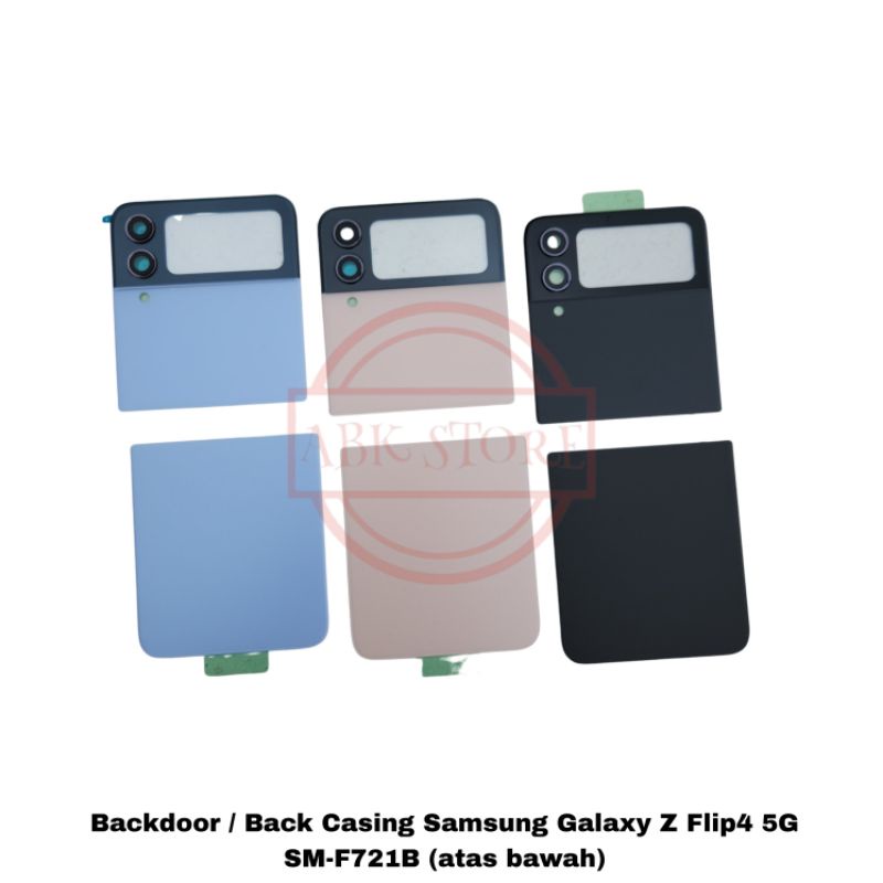 TUTUP BELAKANG BACKDOOR BACKCOVER SAMSUNG GALAXY Z FLIP 4SM-F721B / BACK CASING Z FLIP4 5G (atas bawah)