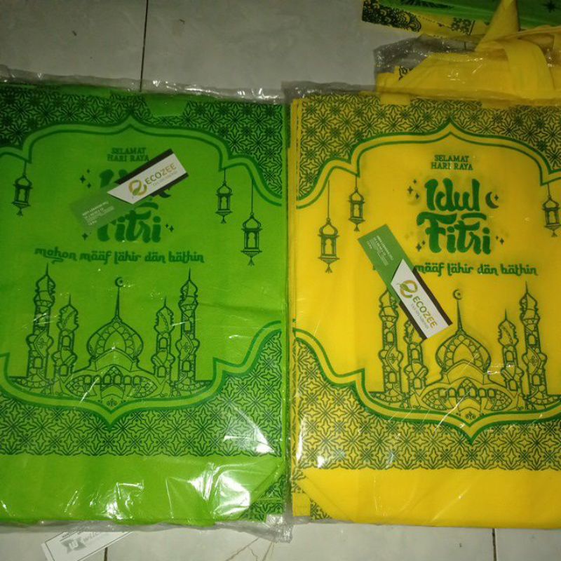 

Goodie bag lebaran JUMBO 35*46/40*12 new edition 2023 sablon 2 sisi - tas spundbond
