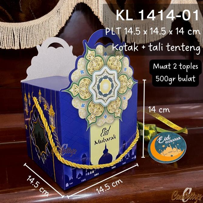 

+%+%+%] Kotak Box Lebaran KL 1414-01 Kue Kering Nastar Kado Hampers Idul Fitri