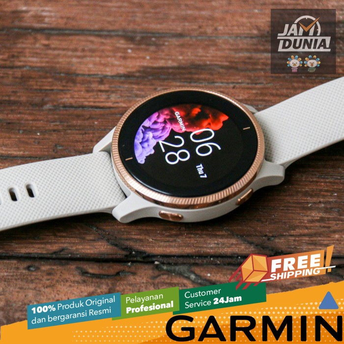 Diskon Spesial Garmin Original Venu Wifi Light Rosegold Sea Jam Tangan Pria Wanita Terbaru