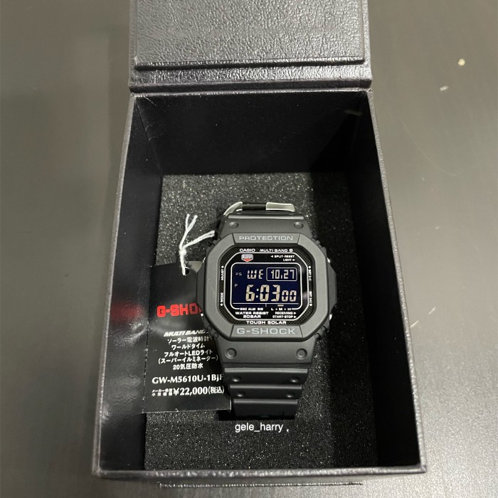 Diskon Spesial Casio Gshock Gw M5610U-1B Multiband Tough Solar Terbaru