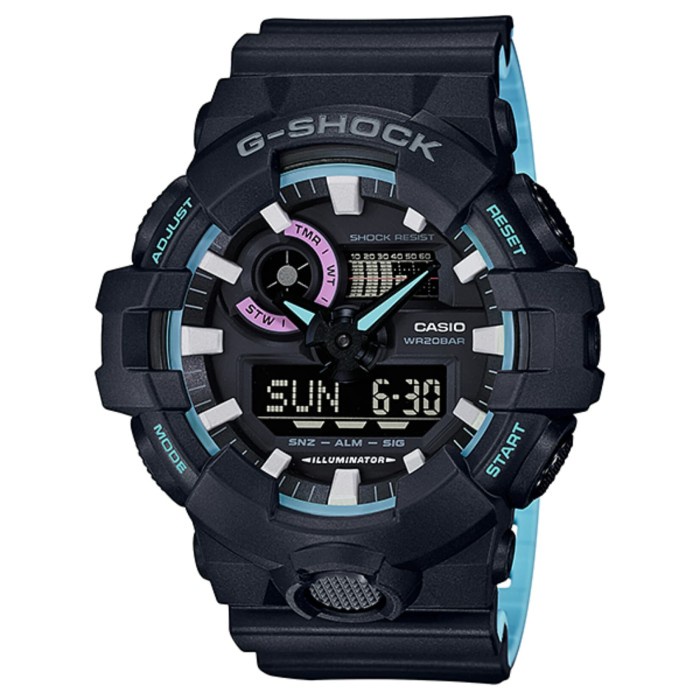 Promo Casio G-Shock Ga-700Pc-1A / Gshock Ga700Pc-1A Original 7 Bergaransi Terlaris