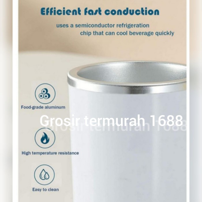 Terlaris Gelas Elektrik Pendingin Minuman 420Ml Cooling Cup Mini Smart Beverage