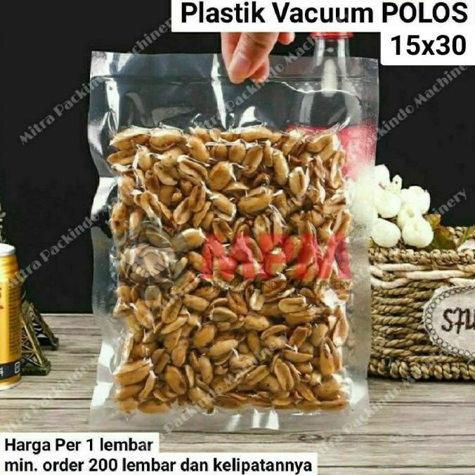 #####] Plastik Vacuum Bag Polos 15x30 / Kemasan Kantong Vakum Makanan 15x30cm
