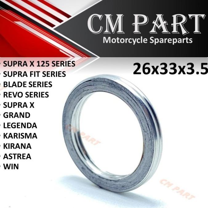 Produk Terbaik] Gasket Knalpot Paking Asbes Knalpot Supra X 125 Fit New Blade Legenda MINIMAL ORDER 