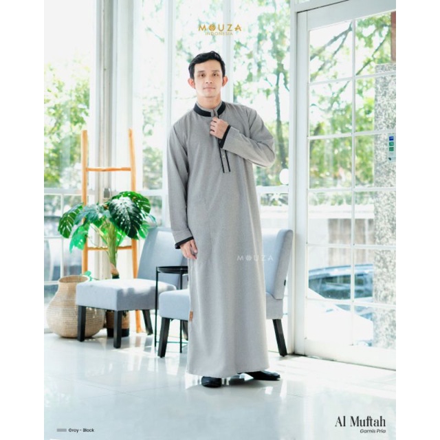 Mouza || gamis pria || al muftah gamis dewasa || jubah || jubah dewasa