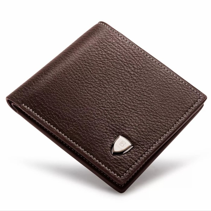 dompet pria bostanten dompet pria lipat koin bahan pu - Cokelat(B9F4) dompet pria kecil kulit dompet