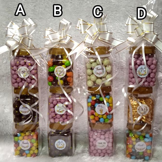 

'+'+'+'+] parsel coklat Lagi toples 3 susun parcel lebaran natal valentine