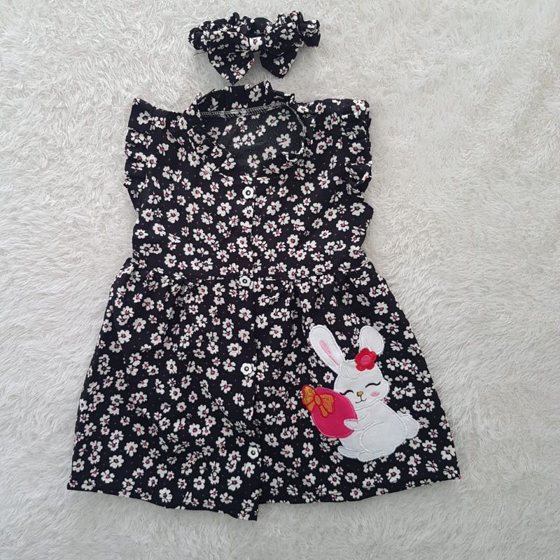 Dress Bayi Ruffle bunny dress