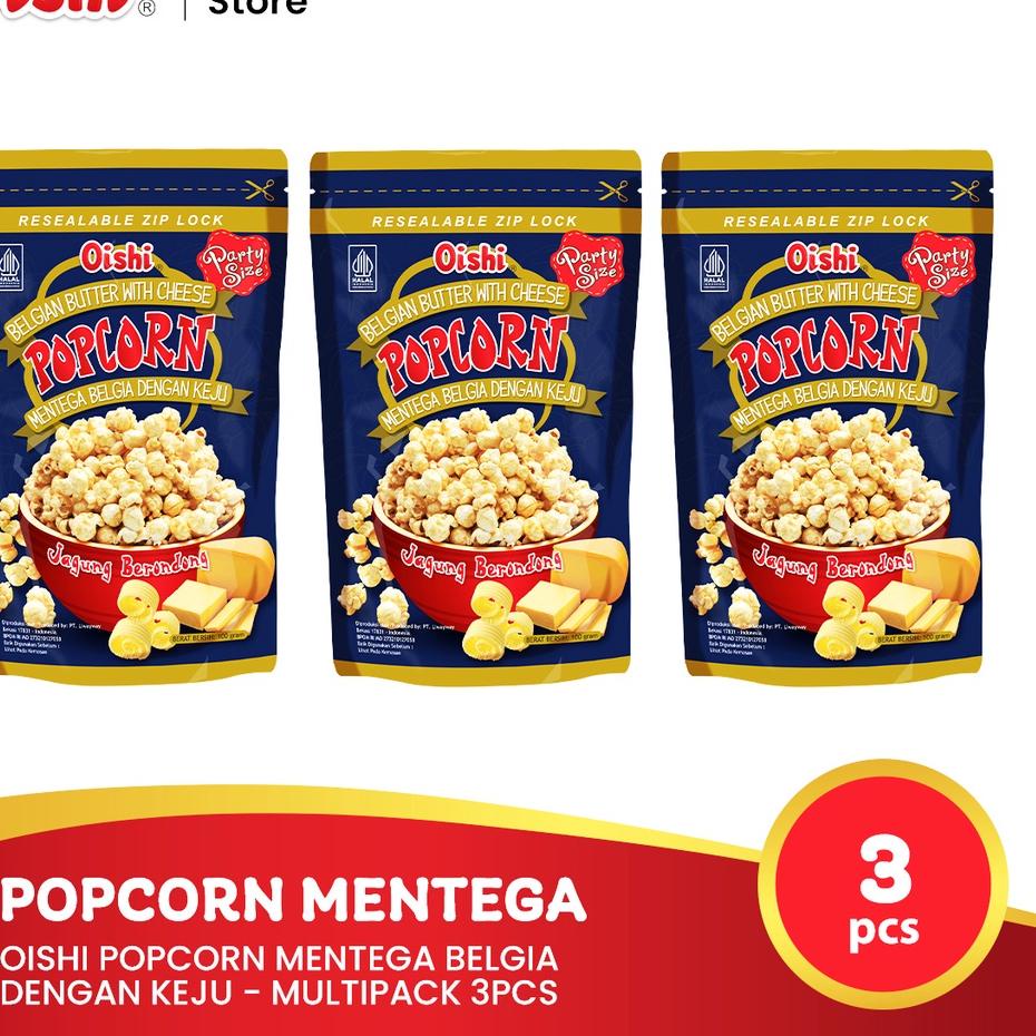 

Makin laris 4a4ZoOishi Popcorn Mentega Belgia dengan Keju - Multipack 3pcs